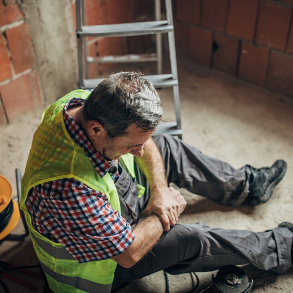 Man fell from a ladder